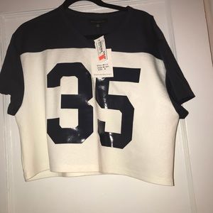 Baseball crop top